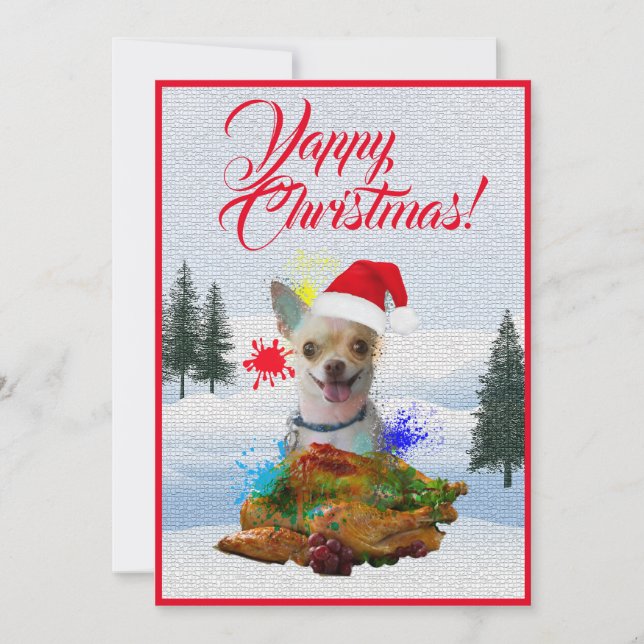 Tarjeta de Navidad divertida y personalizable para (Anverso)