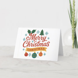 Tarjeta de Navidad doblada