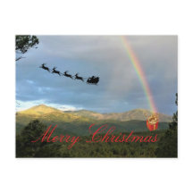 Tarjeta de Navidad doblada