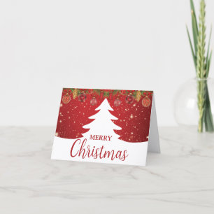 Tarjeta de Navidad doblada