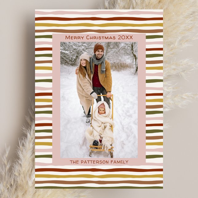 Tarjeta de Navidad doblada dibujada a mano con ton (Subido por el creador)