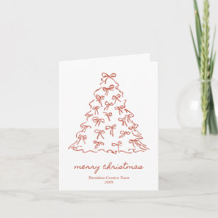 Tarjeta de Navidad Doble Feliz Navidad Negocios Si