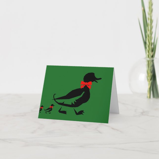 Tarjeta de Navidad Ducky (Anverso)