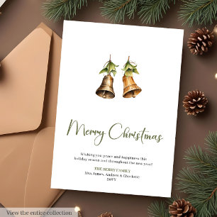 Tarjeta de Navidad editable minimalista acogedora