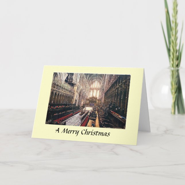 Tarjeta de Navidad - El Coro, Catedral de Ely (Anverso)