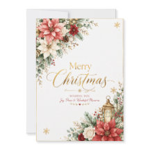 Tarjeta de Navidad elegante