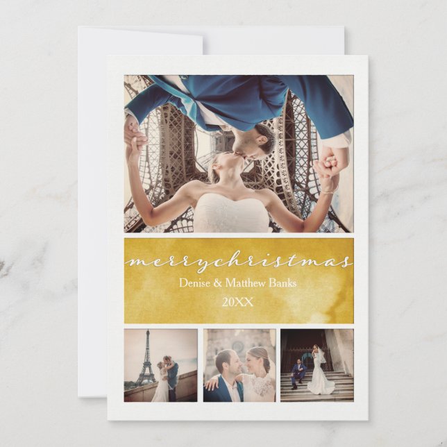 Tarjeta de Navidad Elegante (Anverso)