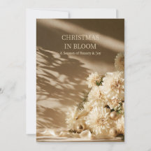 Tarjeta de Navidad elegante de Dalia Neutral