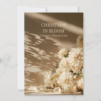 Tarjeta de Navidad elegante de Dalia Neutral