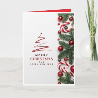 Tarjeta de Navidad Elegante Mínima