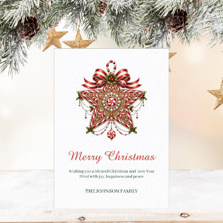 Tarjeta de Navidad elegante minimalista de vacacio