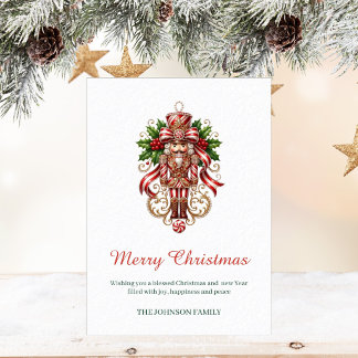 Tarjeta de Navidad elegante minimalista de vacacio