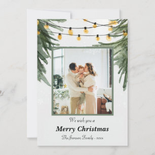 Tarjeta de Navidad elegante para la familia con Pi