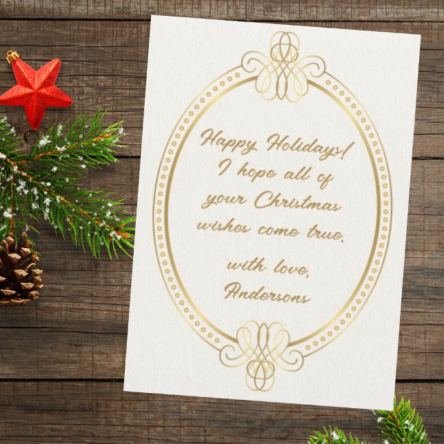 Tarjeta de Navidad elegante y con estilo con marco (Subido por el creador)
