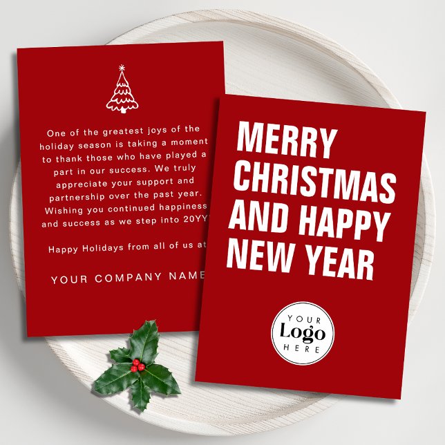 Tarjeta de Navidad Empresarial con Logotipo Person (Subido por el creador)