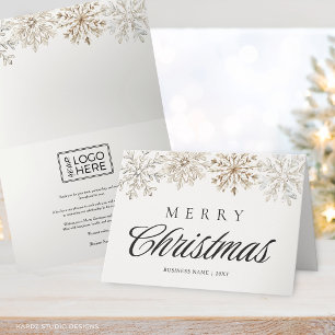 Tarjeta de Navidad Empresarial sin Foto