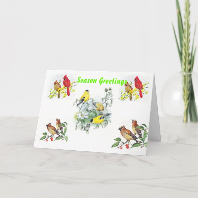 Tarjeta de Navidad en blanco (Anverso)