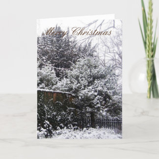 tarjeta de Navidad en blanco