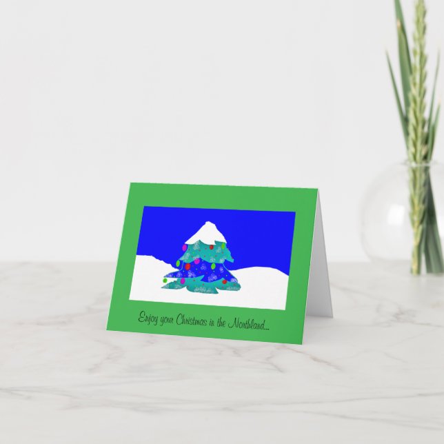 Tarjeta de Navidad en el Northland (Anverso)