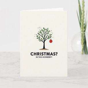 Tarjeta de Navidad en esta economía