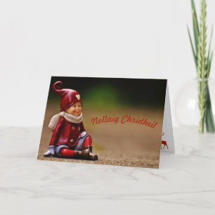 Tarjeta de Navidad en gaélico escocés - Duende