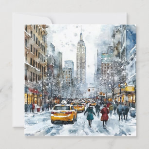 Tarjeta de Navidad en Nueva York