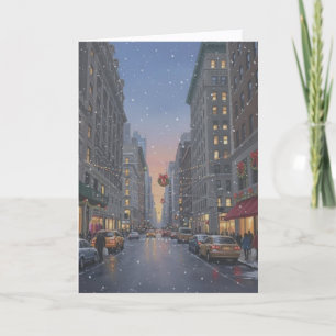 Tarjeta de Navidad en Nueva York