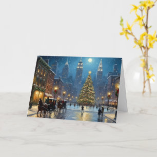 Tarjeta de Navidad en Nueva York