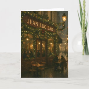 Tarjeta de Navidad en París