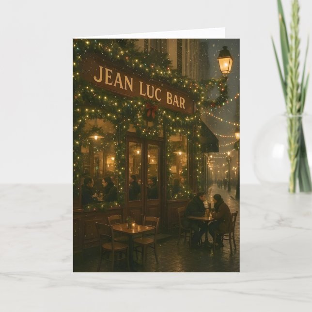 Tarjeta de Navidad en París (Anverso)