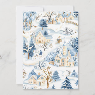 Tarjeta de Navidad Encantador País de las Maravill
