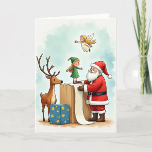 Tarjeta de Navidad encantadora