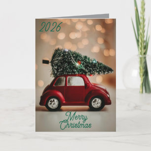 Tarjeta de Navidad Encantadora Diseño Navideño Dob