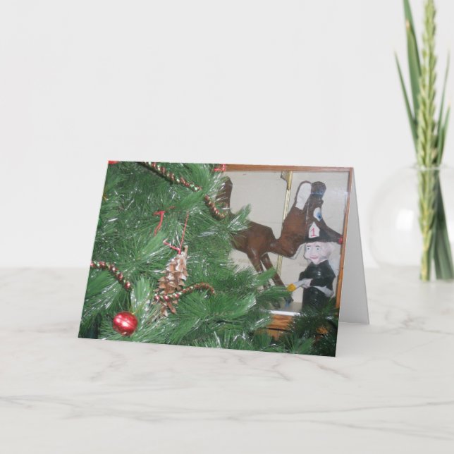 Tarjeta de Navidad "Esculturas de la Estación de B (Anverso)