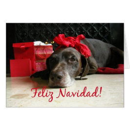 Tarjeta de Navidad española de Feliz Navidad