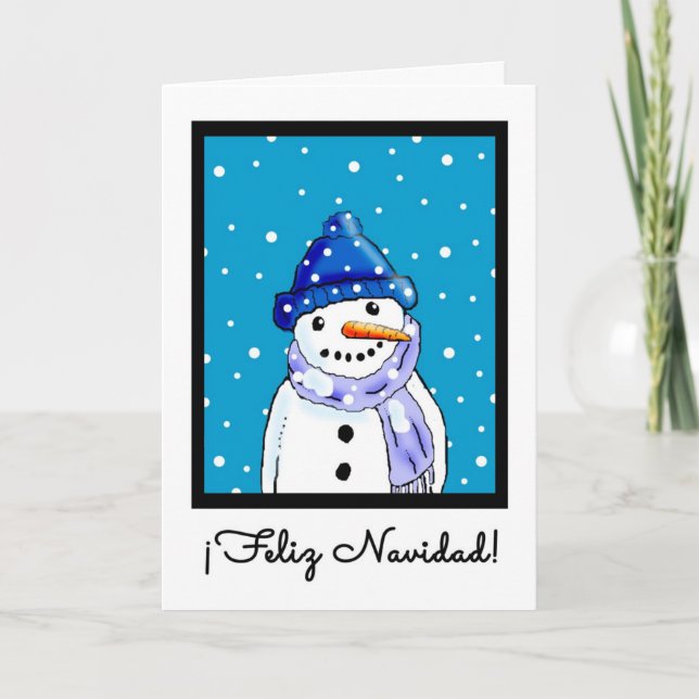 Tarjeta de Navidad española - Feliz Navidad (Anverso)