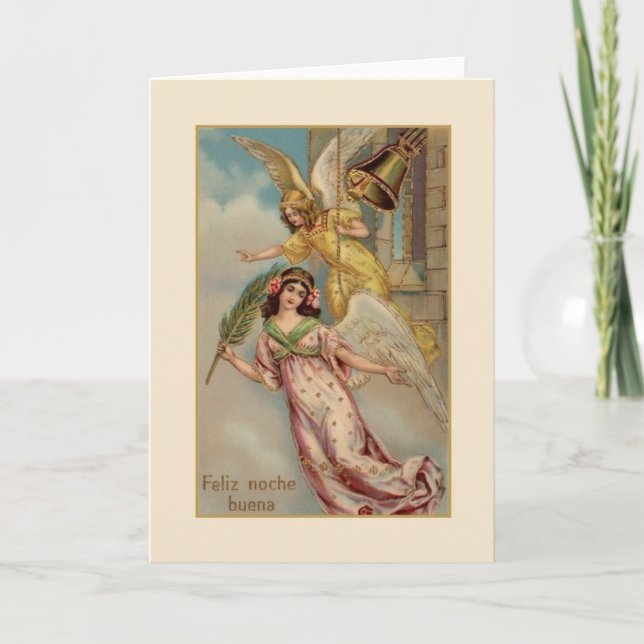 Tarjeta de Navidad española/hispánica del (Anverso)