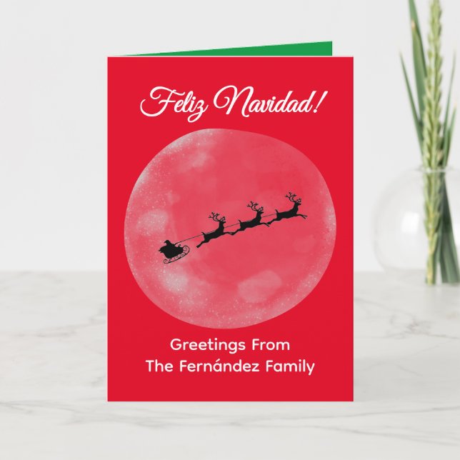 Tarjeta de Navidad española, tarjeta de Navidad pe (Anverso)