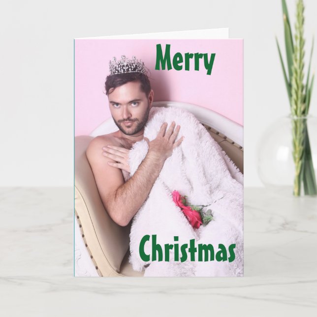 Tarjeta de Navidad espeluznante (Anverso)