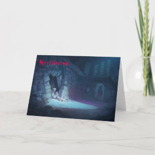 Tarjeta de Navidad espeluznante