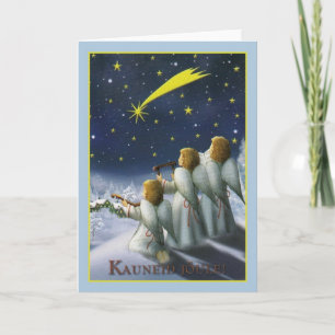 Tarjeta de Navidad estonia de Kauneid Jõule del
