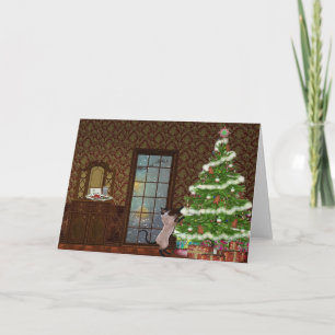 Tarjeta de navidad eve Kitty