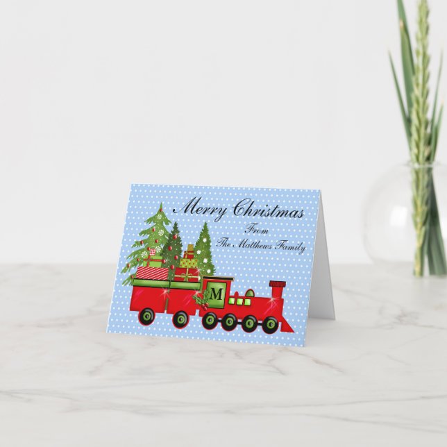 Tarjeta de navidad Express Train (Anverso)