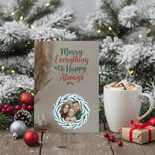 Tarjeta de Navidad familiar con foto (Subido por el creador)