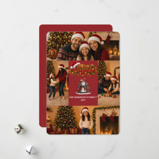 Tarjeta de Navidad familiar con foto | Feliz Navid