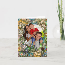TARJETA DE NAVIDAD FAMILIAR DE EL MAGO DE OZ + TU