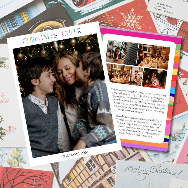 Tarjeta de Navidad Familiar en Color 6 Fotos Alegr (Subido por el creador)