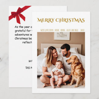 Tarjeta de Navidad Familiar Feliz - Fiesta Navideñ