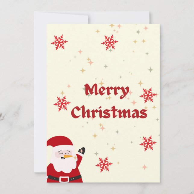 TARJETA DE NAVIDAD FELIZ (Anverso)