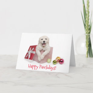 Tarjeta de Navidad feliz de Pawlidays